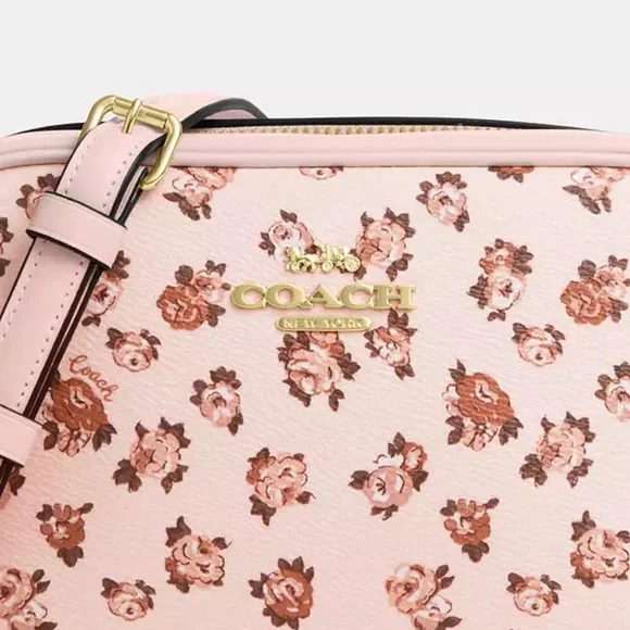NWT 💝❤️ COACH MINI JAMIE CAMERA BAG IN SIGNATURE CANVAS WITH FAIRYTALE….